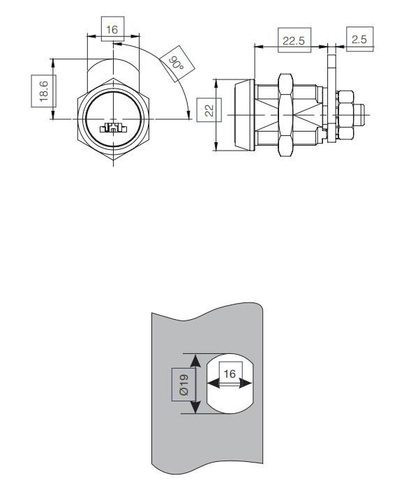 M1-lock High Security Laser Key Cam Lock - Key Locks - 1