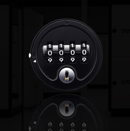 four-digit combination lock